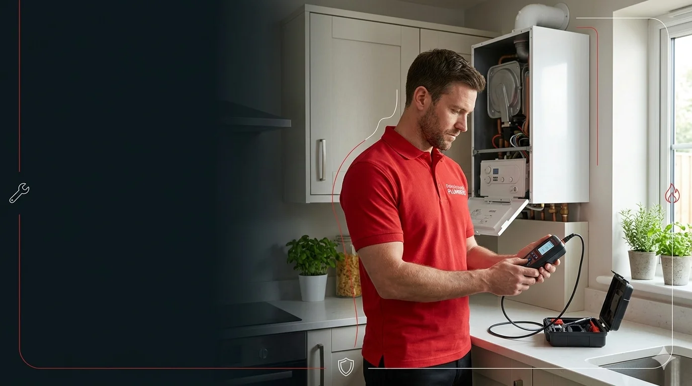 Boiler Service in Longthorpe — Peterborough Plumbers engineer at work